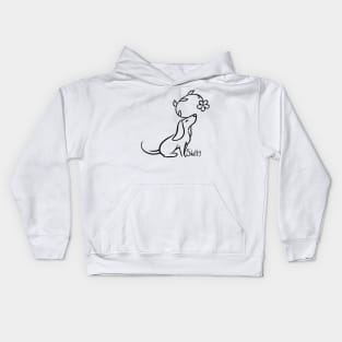 Simple Flower Hound Kids Hoodie